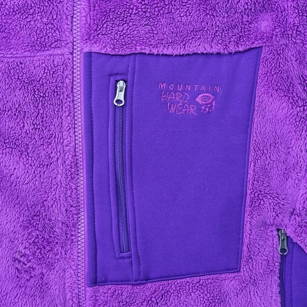 Mountain Hardwear Monkey Fleece Jacket Purple Zip Up Coat Youth Girls Size Large